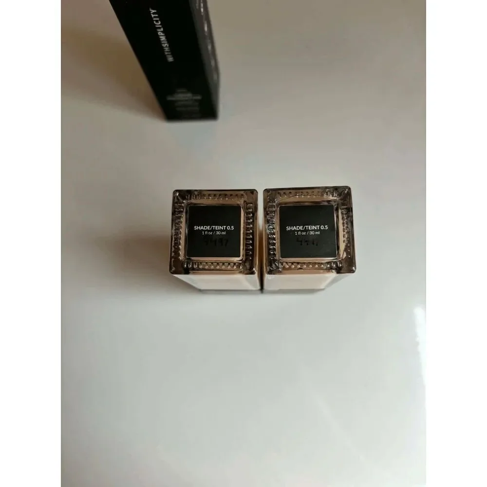 WithSimplicity Liquid Foundation 1 oz Each in Shade 0.5 Lot of 2